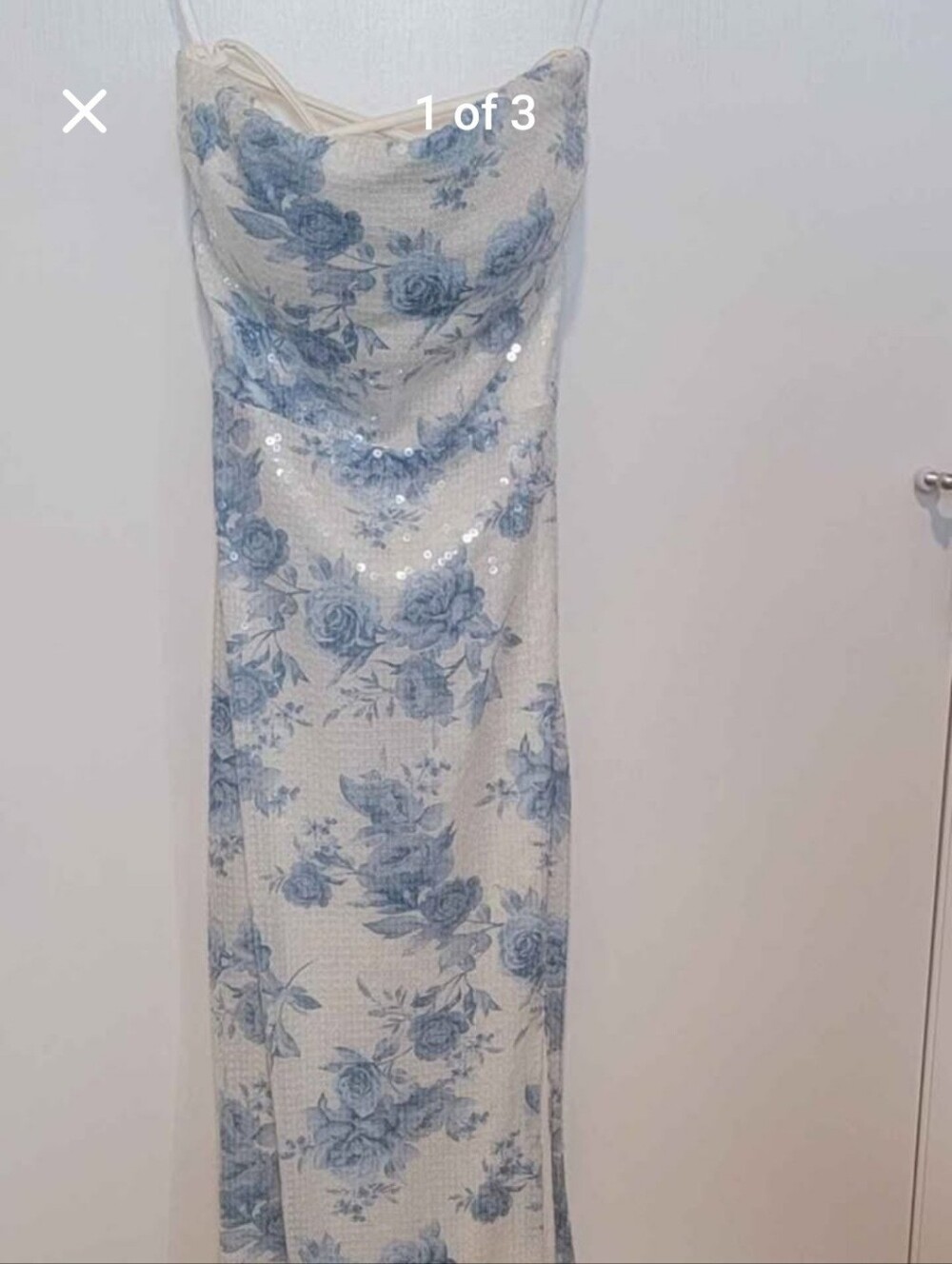 Windsor Blue Floral Maxi Skirt